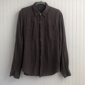 VINCE MEN’S LINEN SHIRT